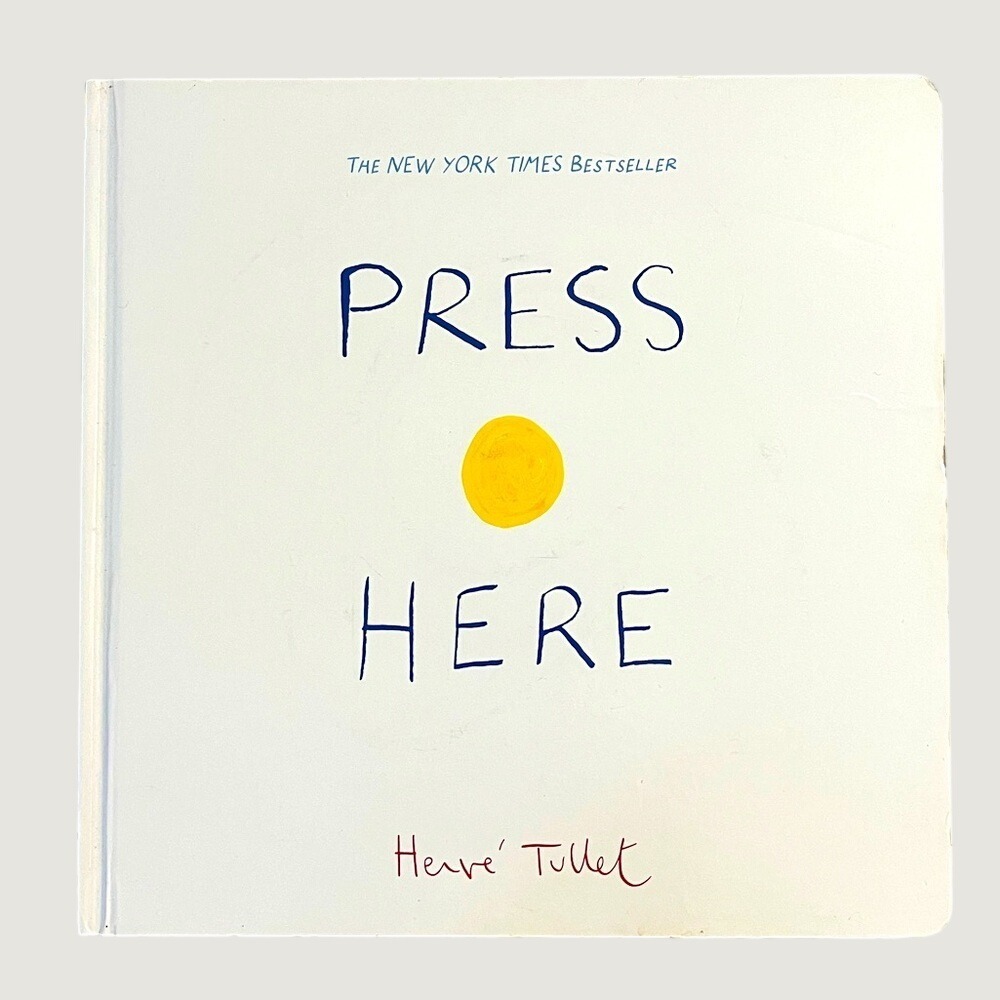 Press Here Hard Cover Book By HerveTullet Touch Think Learn Fun Interactive